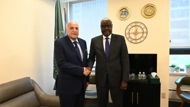 صورة وزير الخارجية يلتقي رئيس مفوضية الاتحاد الإفريقي